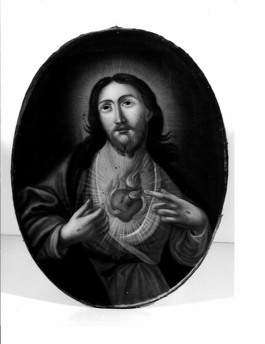 Sacro Cuore di Gesù (dipinto, elemento d'insieme) - ambito marchigiano (seconda metà sec. XVIII)