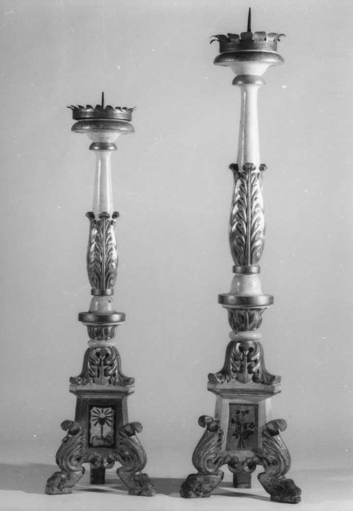 candeliere, serie - bottega marchigiana (seconda metà sec. XVIII)