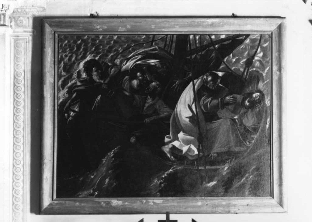 Cristo placa la tempesta sul lago di Tiberiade (dipinto) - ambito marchigiano (fine/inizio secc. XIX/ XX)