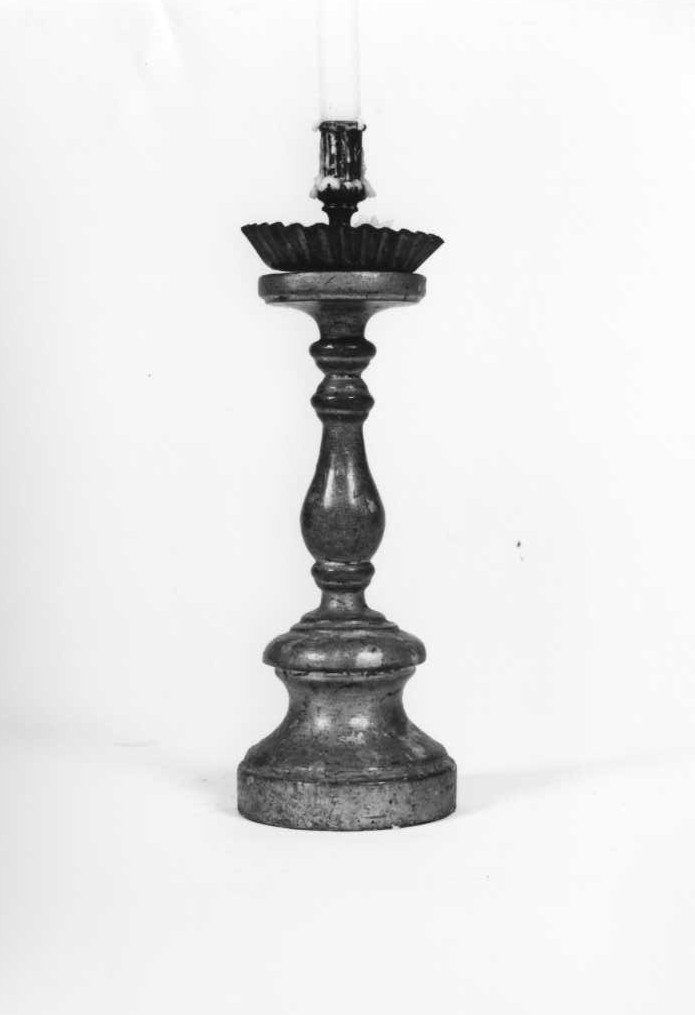 candeliere, serie - bottega marchigiana (fine/inizio secc. XVII/ XVIII)