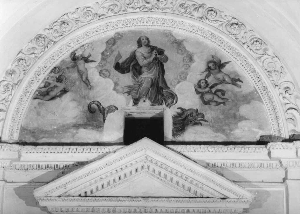 Madonna in gloria (dipinto) - ambito marchigiano (fine/inizio secc. XVIII/ XIX)