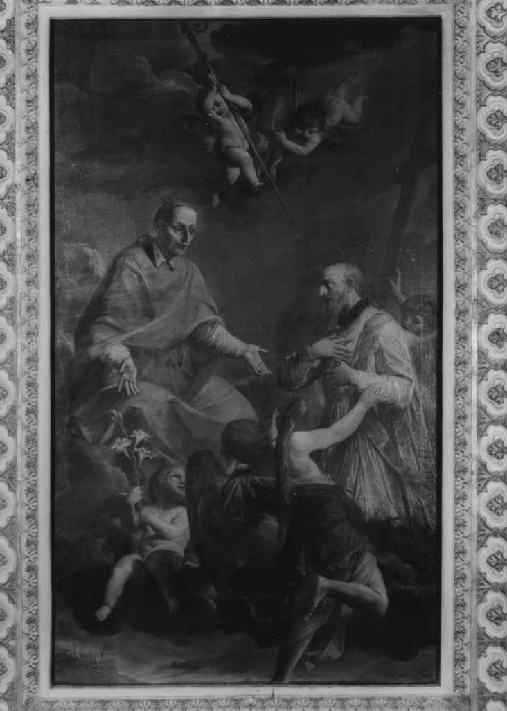 beato Alessandro Sauli presentato agli angeli da San Carlo Borromeo (dipinto) di Torelli Felice (prima metà sec. XVIII)