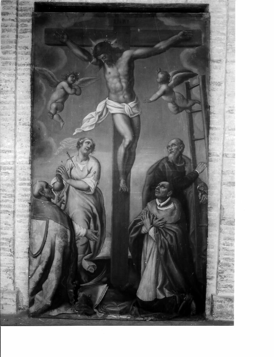 crocifissione di Cristo con la Madonna e santi (dipinto) di Giovanni Francesco da Pratoalbuino (sec. XVIII)