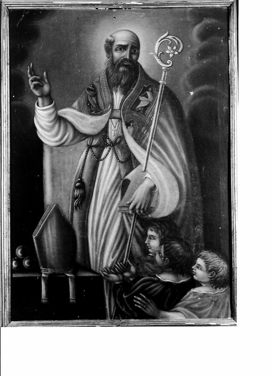 San Nicola di Bari (dipinto, elemento d'insieme) - ambito marchigiano (sec. XIX)