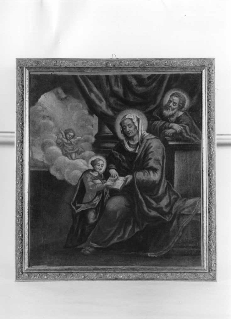 Maria Vergine bambina con Sant'Anna e San Gioacchino (dipinto, elemento d'insieme) - ambito marchigiano (prima metà sec. XIX)