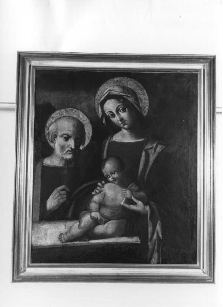 Sacra Famiglia (dipinto, elemento d'insieme) - ambito marchigiano (seconda metà sec. XVII)