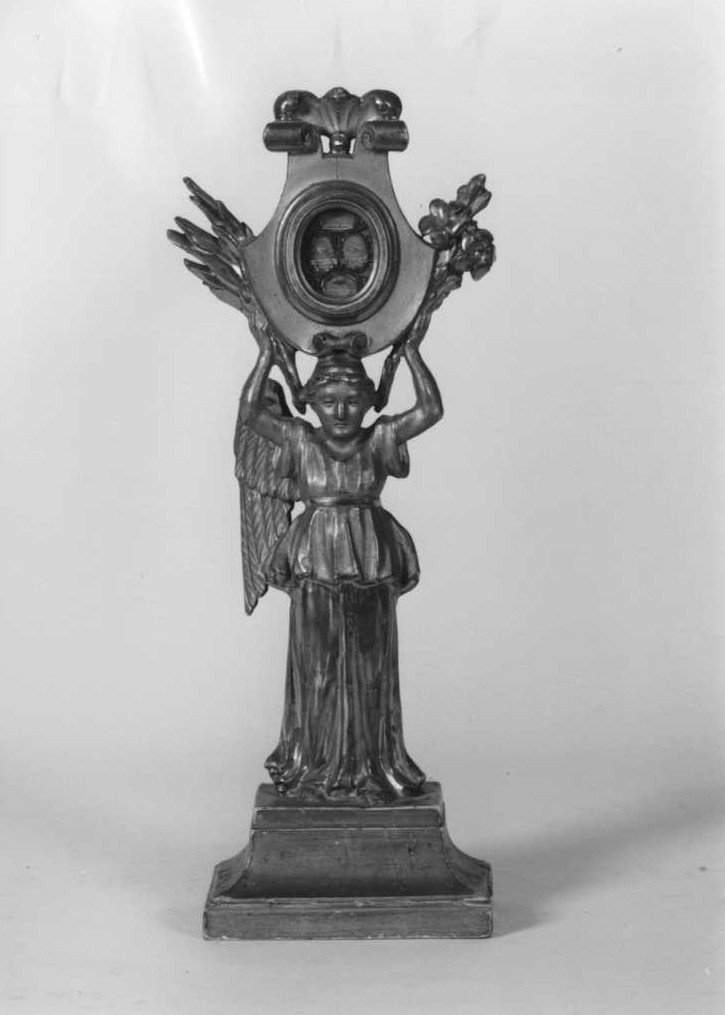 reliquiario - a statuetta - bottega marchigiana (prima metà sec. XIX)
