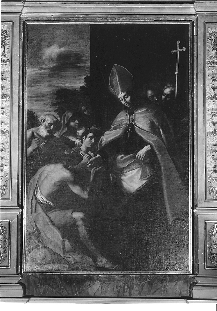 San Tommaso da Villanova (dipinto) di Ghezzi Giuseppe (terzo quarto sec. XVII)