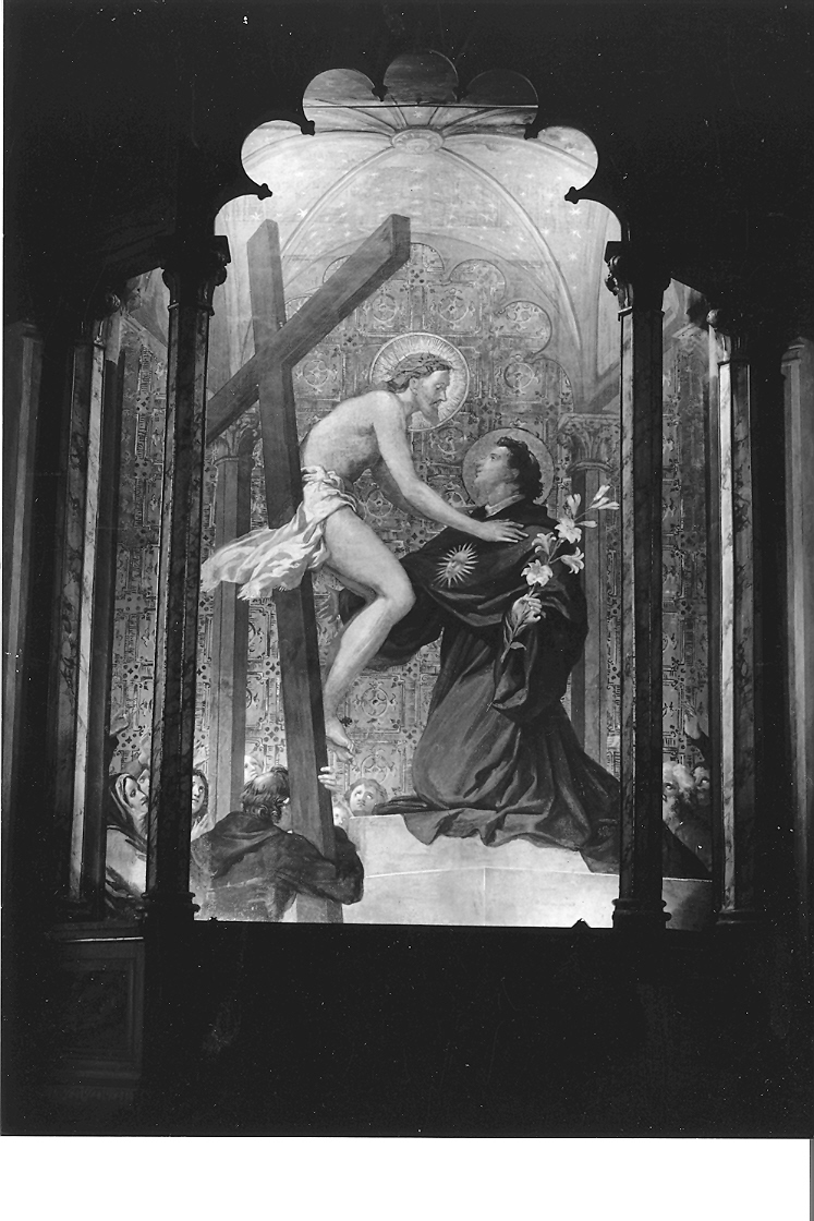 San Nicola e il Crocifisso (dipinto) - ambito marchigiano (primo quarto sec. XX)