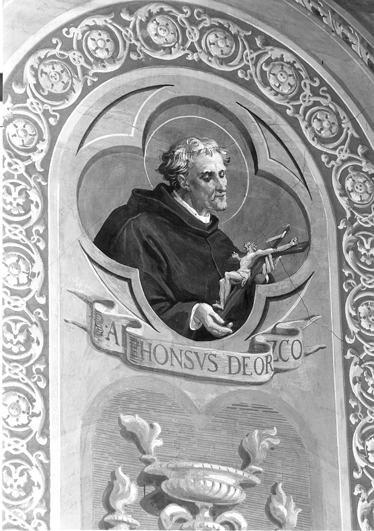 beato Alfonso da Orozco (dipinto, elemento d'insieme) di Fontana Luigi (terzo quarto sec. XIX)