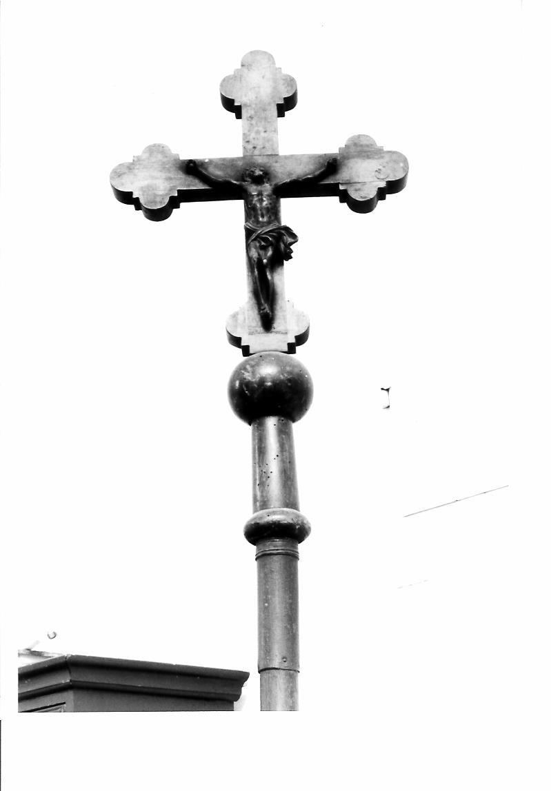 croce processionale - bottega marchigiana (prima metà sec. XX)
