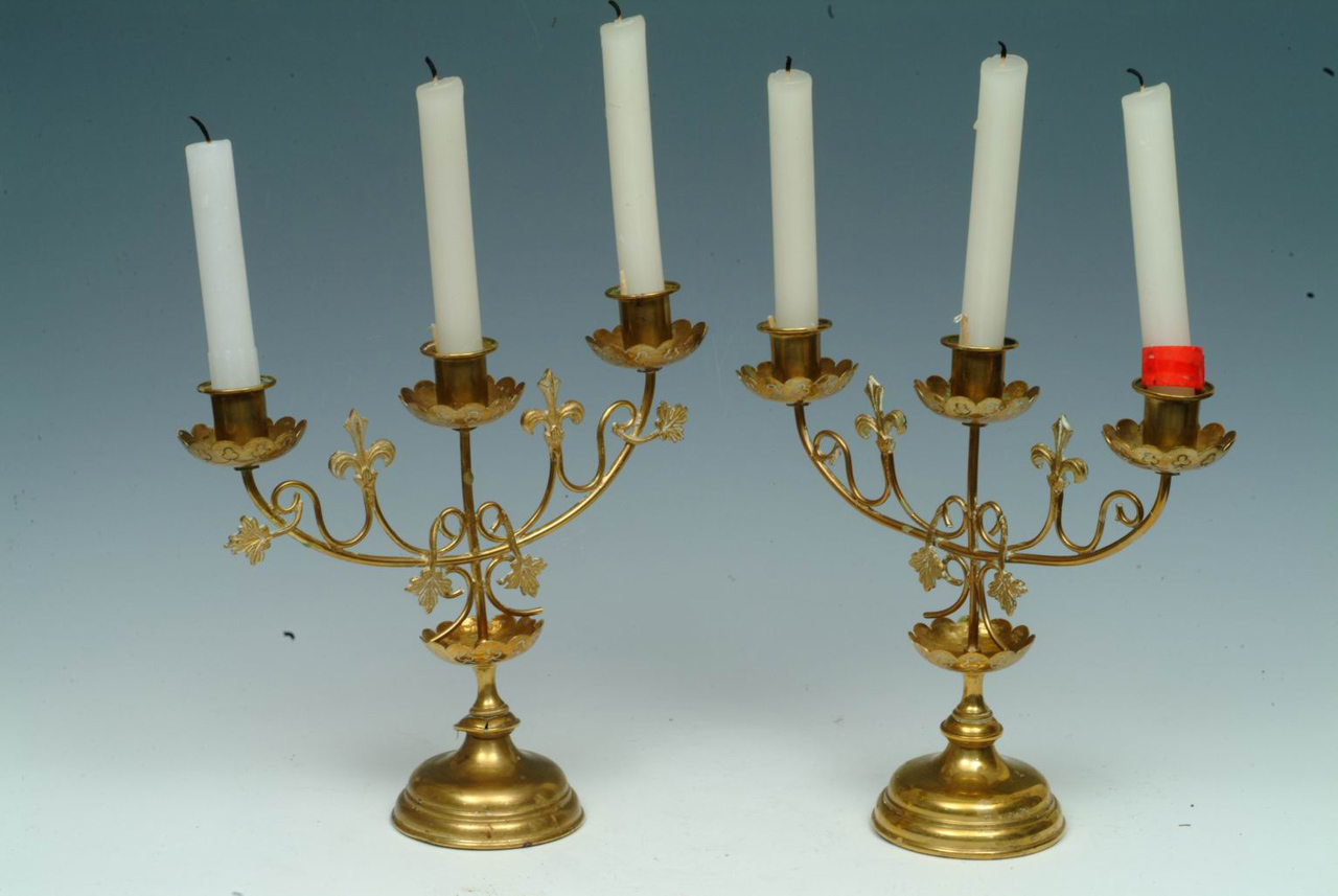 candelabro, serie - ambito italiano (prima metà sec. XX)