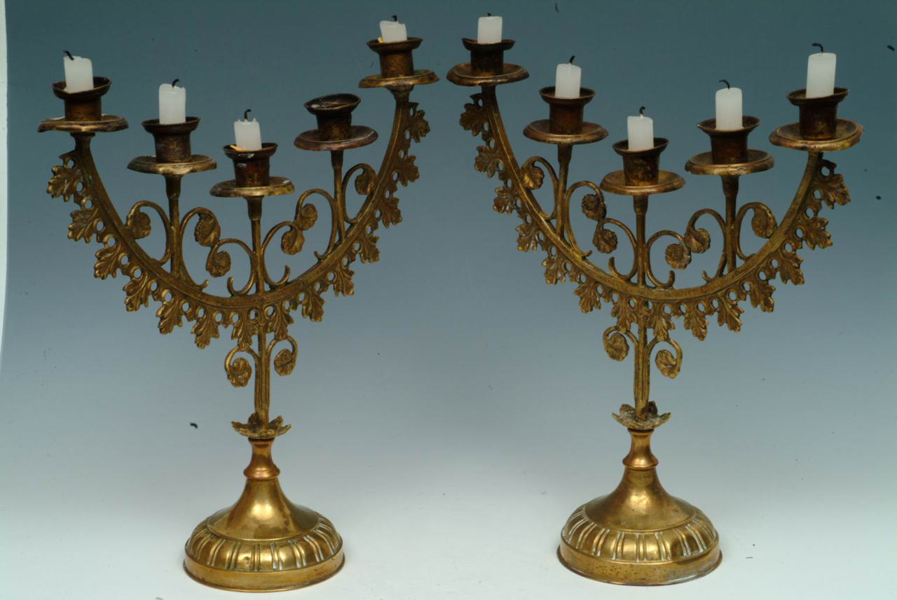 candelabro, serie - ambito italiano (prima metà sec. XX)