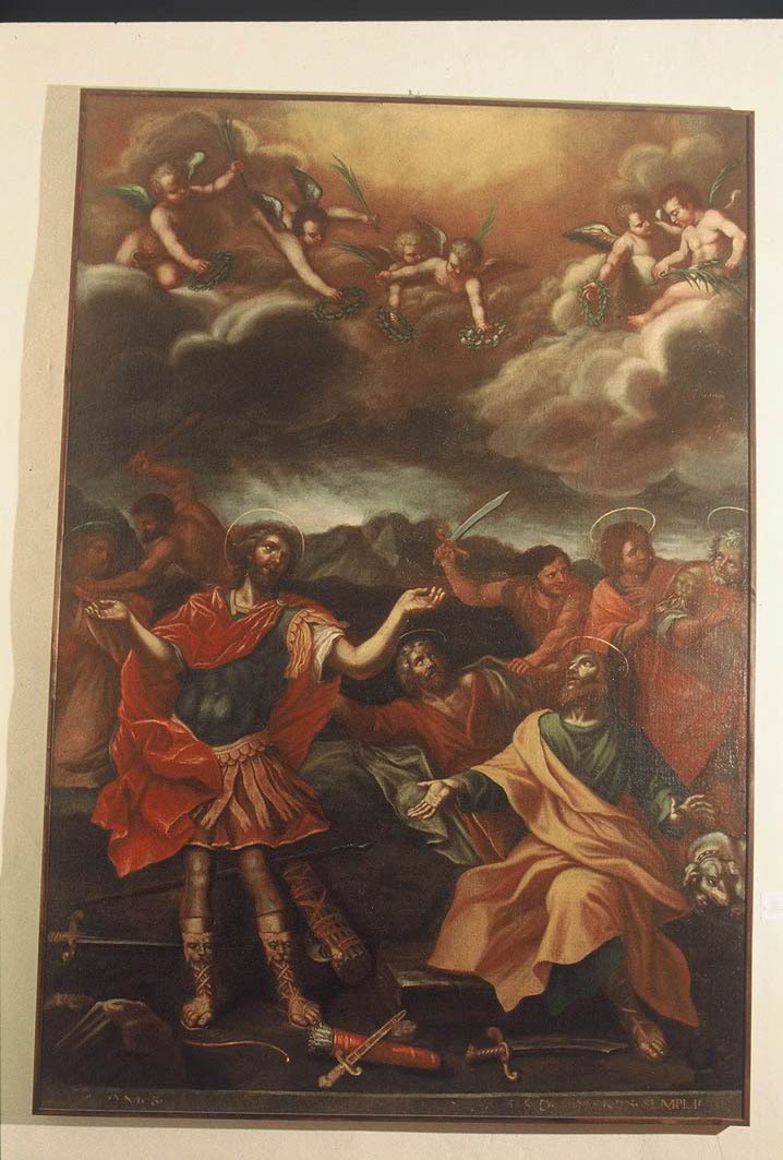 Santi Quattro Coronati (dipinto, elemento d'insieme) di Peruzzini Giovanni (sec. XVII)