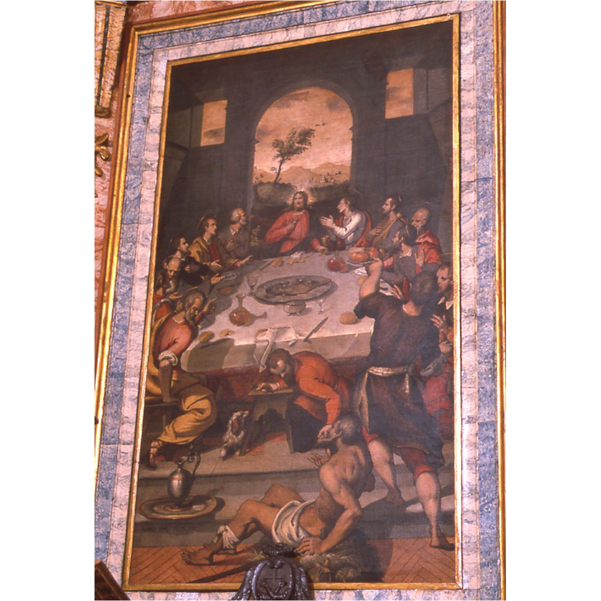 ultima cena (dipinto) di Gaia Pietro (sec. XVI)