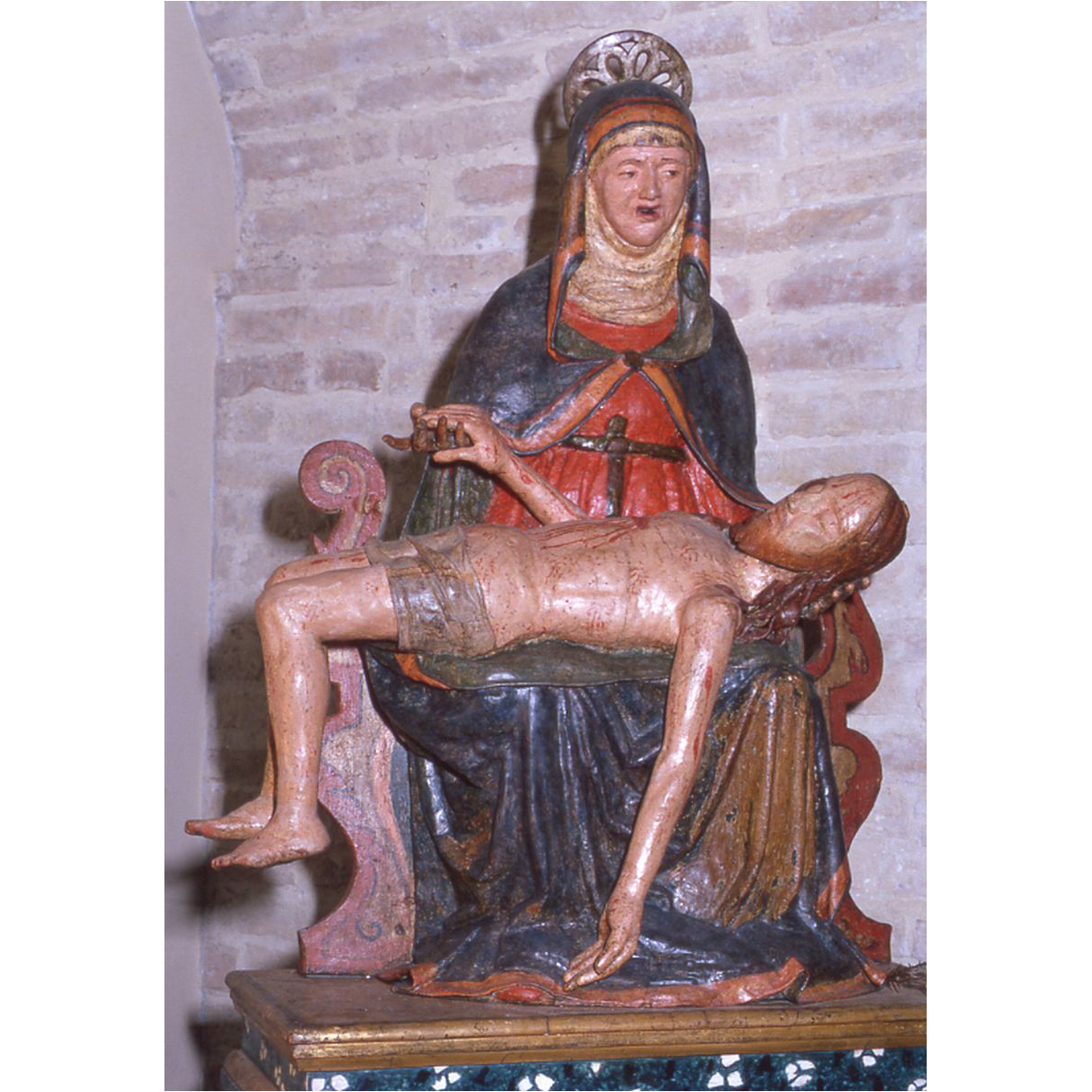 Pietà (scultura) - ambito abruzzese (fine sec. XV)