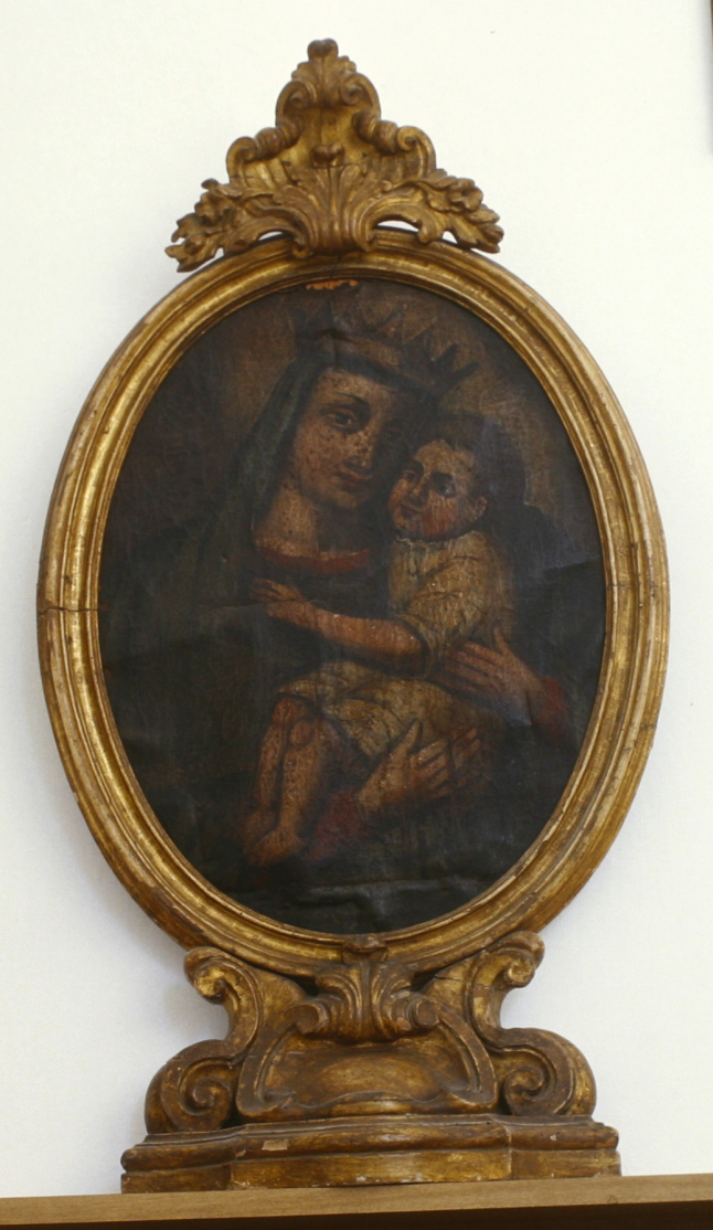 Maria SS. Regina, Madonna con Bambino (dipinto, elemento d'insieme) - ambito marchigiano (sec. XVIII)
