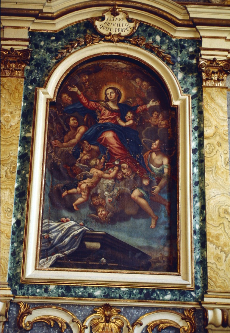 assunzione della Madonna (pala d'altare, elemento d'insieme) di Liozzi Antonio (sec. XIX)