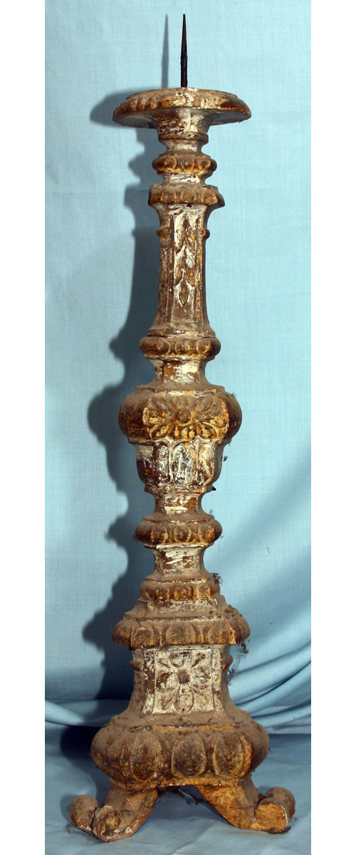 candeliere d'altare - bottega Italia centro-meridionale (prima metà sec. XVIII)