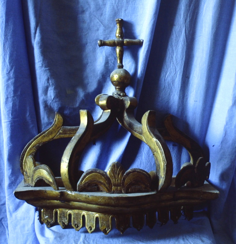corona di tronetto per esposizione eucaristica - bottega ascolana (sec. XIX)
