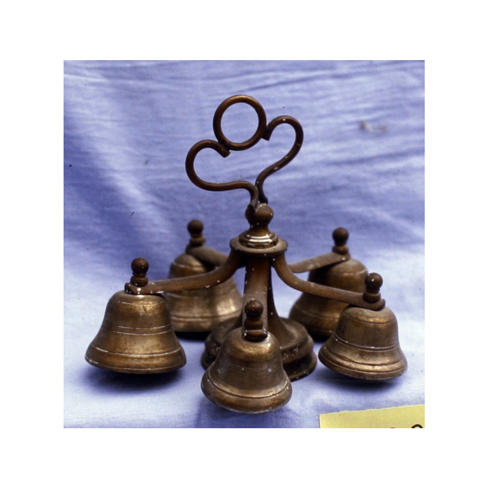 campanello d'altare multiplo - bottega italiana (sec. XIX)