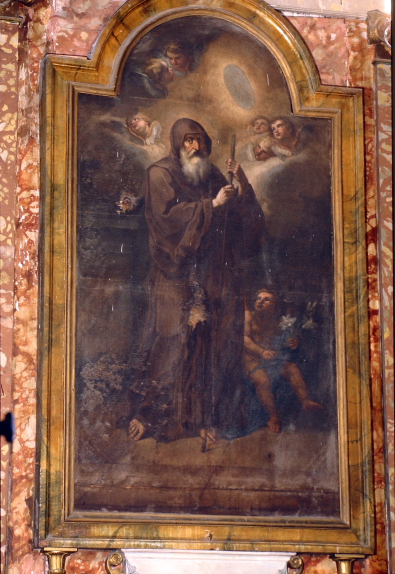 San Francesco di Paola (pala d'altare, elemento d'insieme) - ambito marchigiano (sec. XVIII)