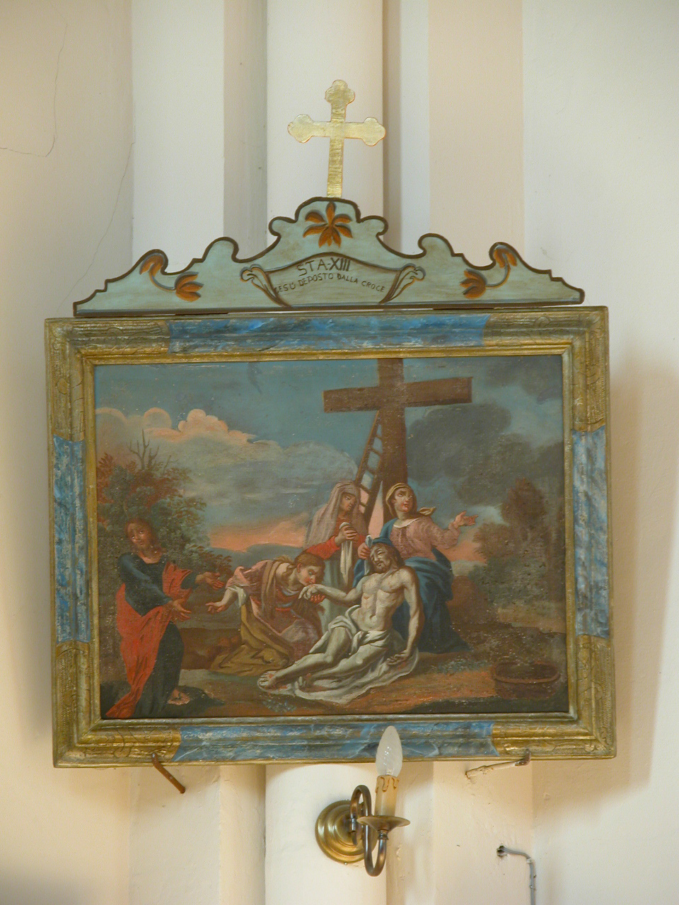 stazione XIII: Gesù deposto dalla croce (Via Crucis, elemento d'insieme) - ambito ascolano (seconda metà sec. XVIII)
