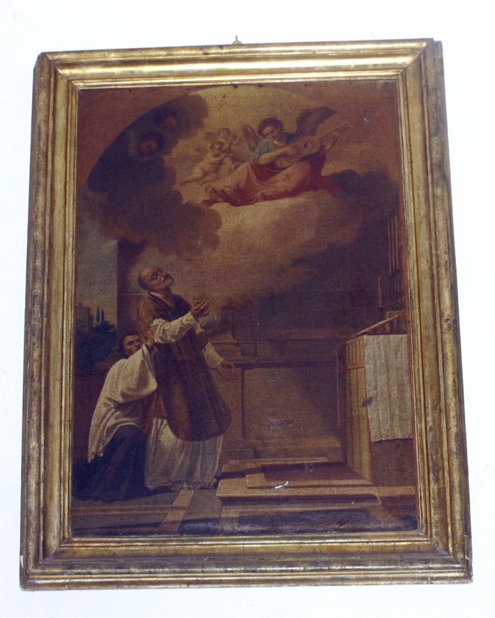 morte di Sant'Andrea Avellino (dipinto, elemento d'insieme) - ambito italiano (seconda metà sec. XVIII)
