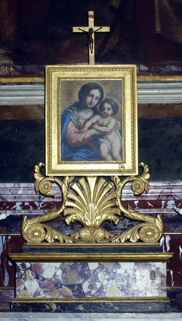 Madonna con Bambino (dipinto, elemento d'insieme) - ambito marchigiano (sec. XIX)