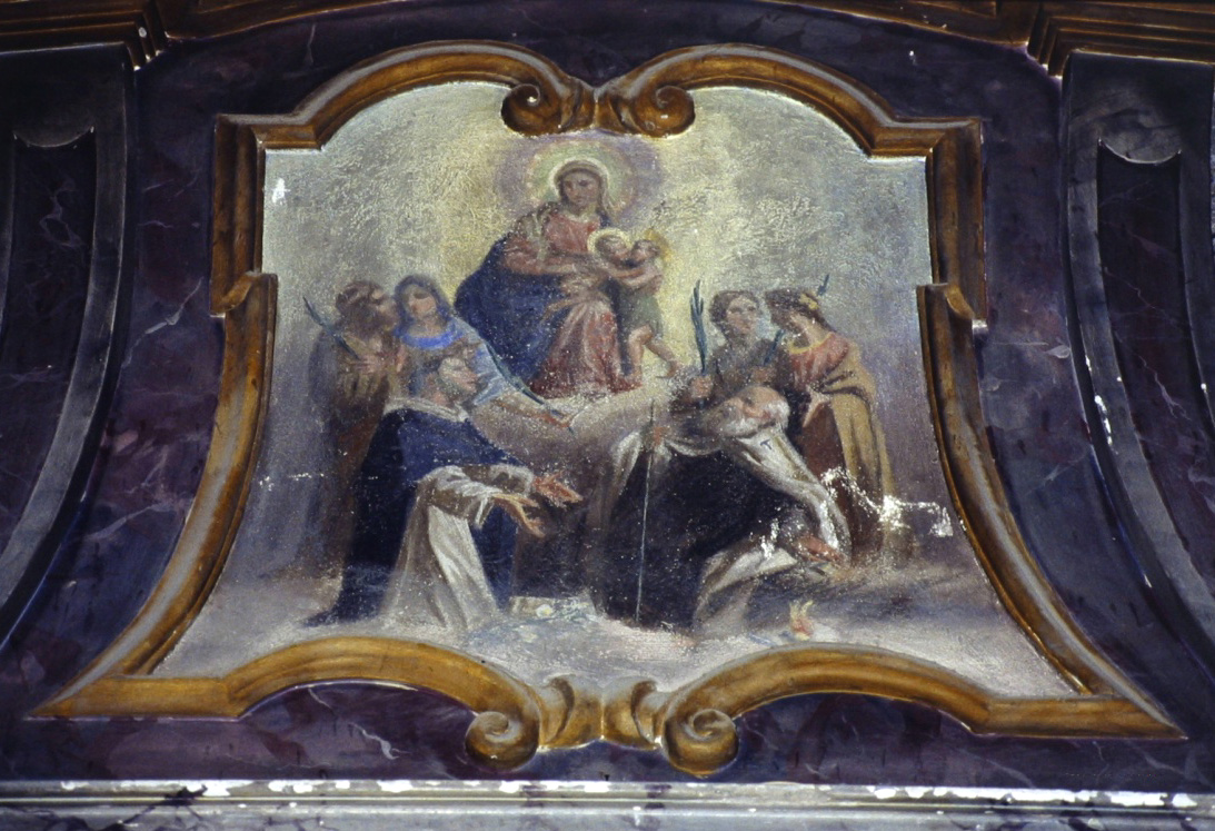 Madonna con Bambino e Santi (dipinto, elemento d'insieme) di Tentoni Attilio (sec. XX)