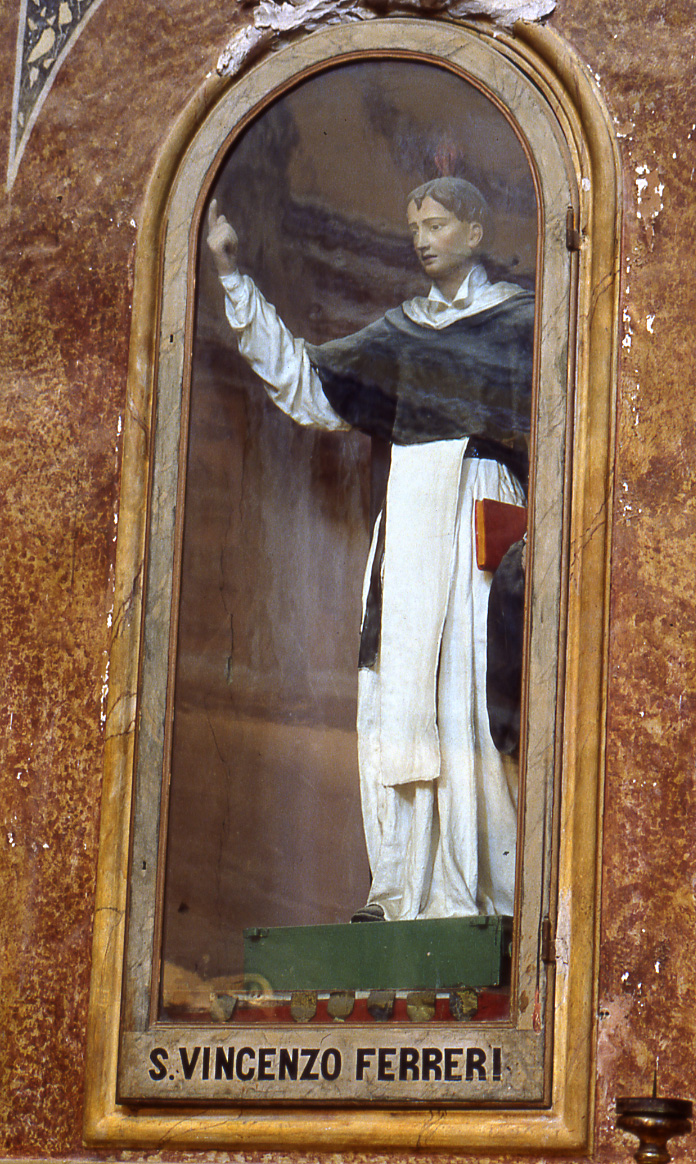 San Vincenzo Ferrer (statua, elemento d'insieme) - bottega marchigiana (sec. XIX)