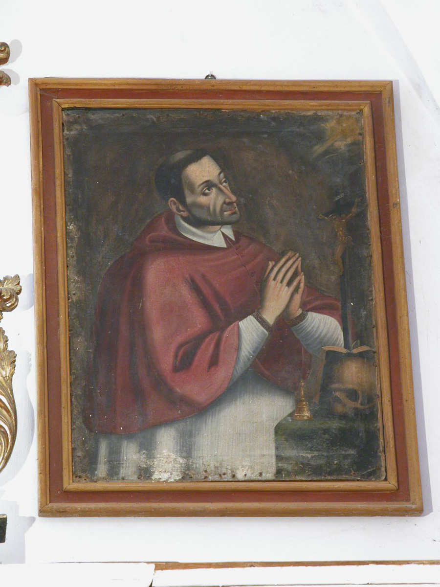 San Carlo Borromeo (dipinto, elemento d'insieme) - ambito marchigiano (sec. XVIII)