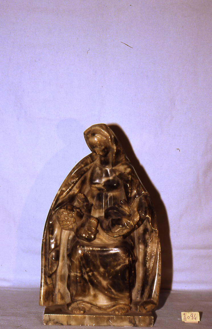 Madonna con Bambino in trono (scultura) - ambito italiano (sec. XIX)