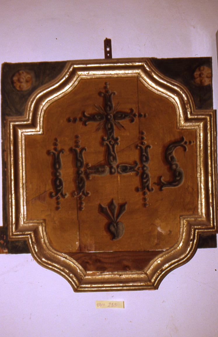 monogramma cristologico (dipinto) - ambito marchigiano (ultimo quarto sec. XV)