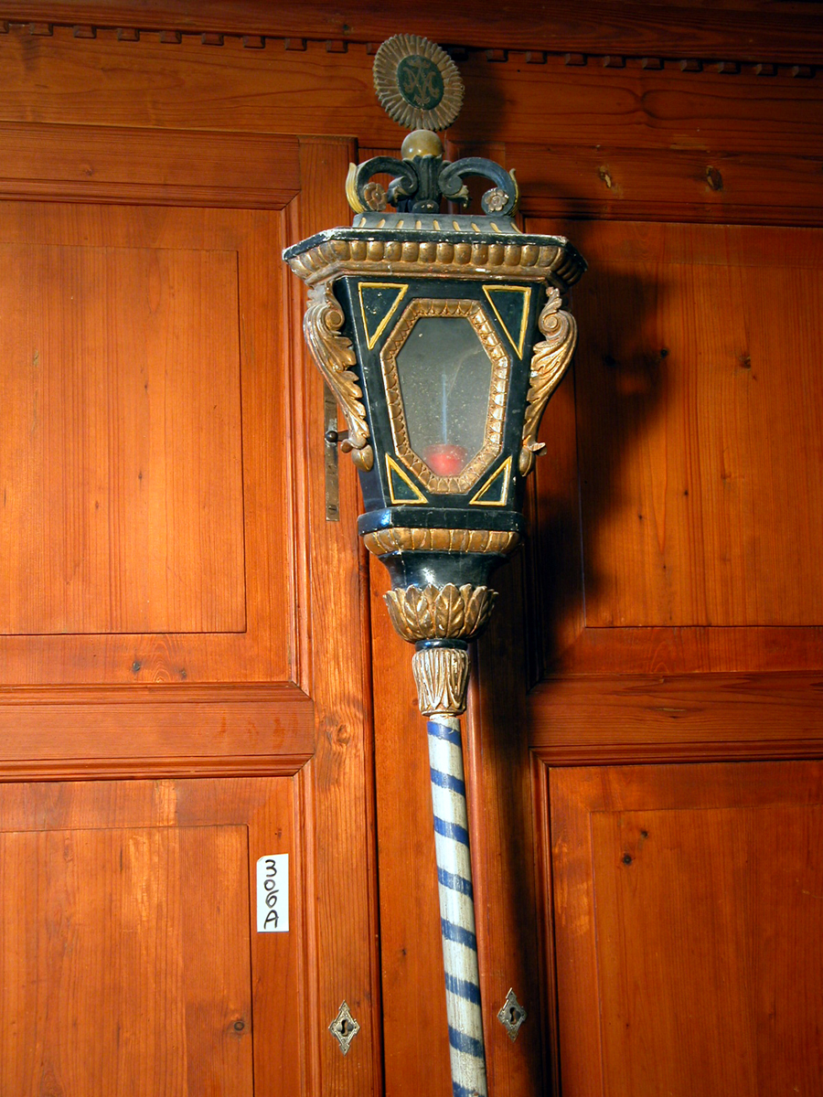 lanterna processionale, coppia - bottega marchigiana (sec. XIX)