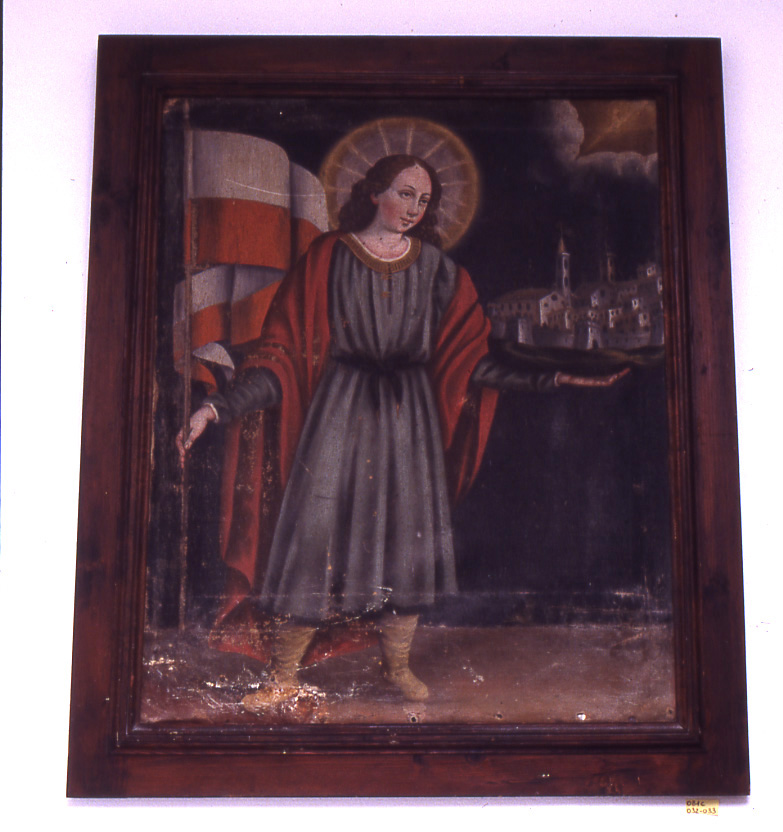 San Martino vescovo (dipinto, elemento d'insieme) - ambito marchigiano (sec. XVI, sec. XVII)