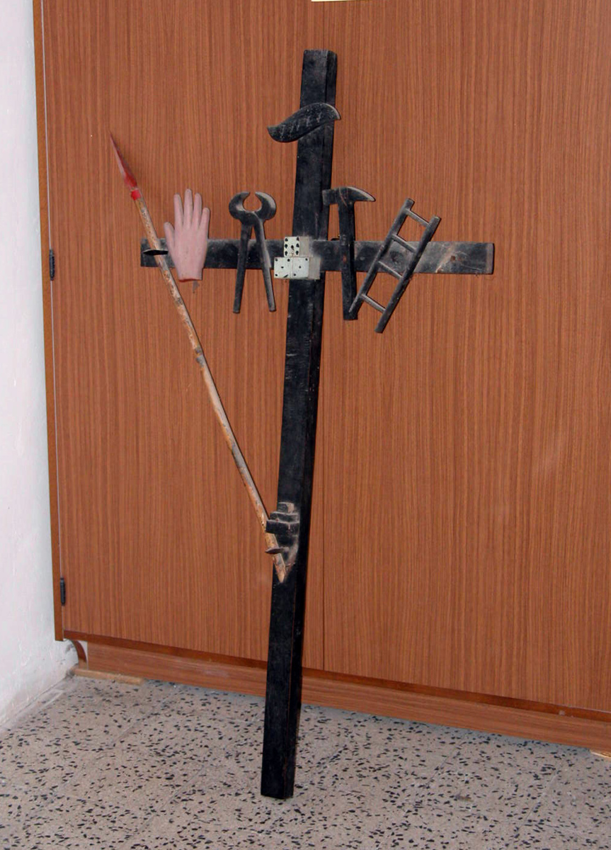 croce processionale - bottega marchigiana (fine, primo quarto sec. XIX, sec. XX)