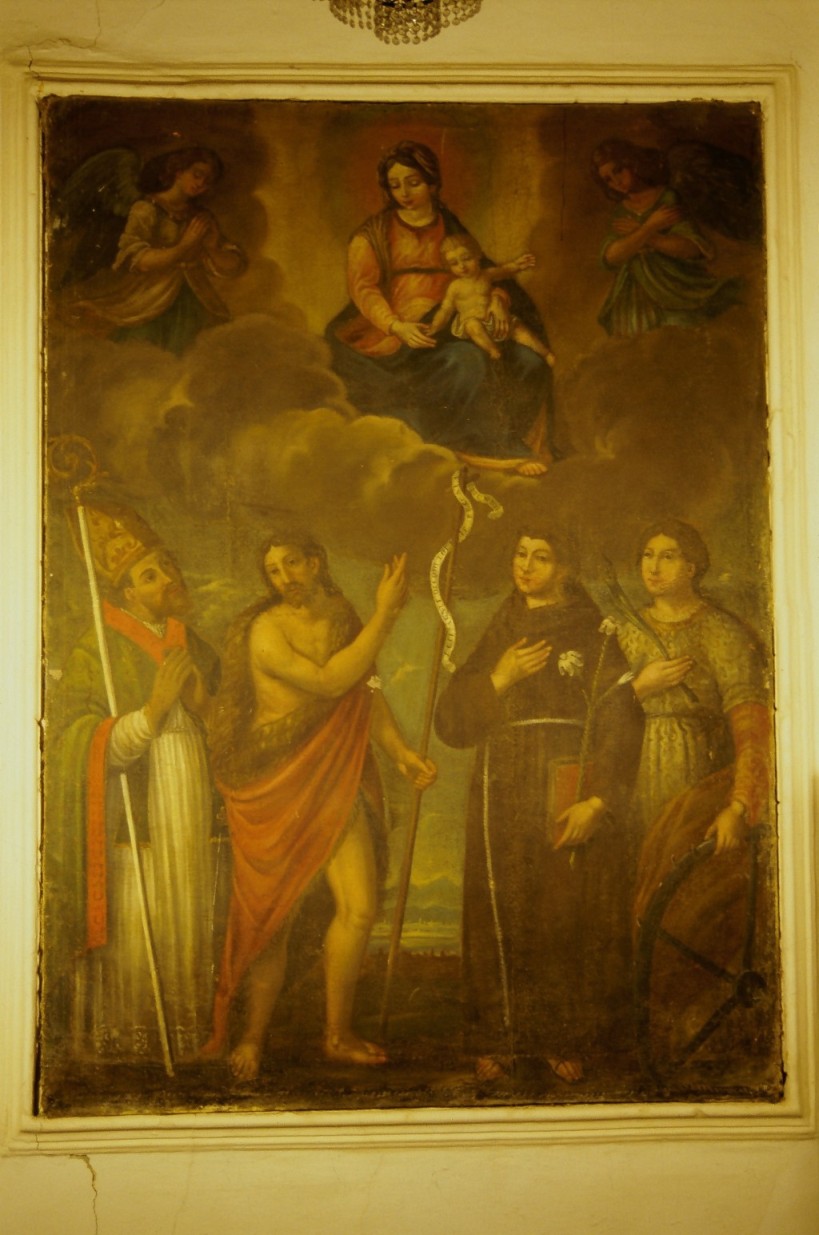 Madonna con Bambino e Santi (dipinto) - bottega marchigiana (sec. XVII)