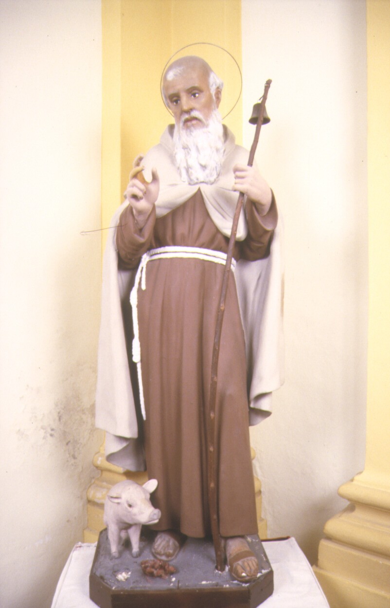 Sant'Antonio Abate (statua) - ambito Italia centro-meridionale (seconda metà sec. XIX)