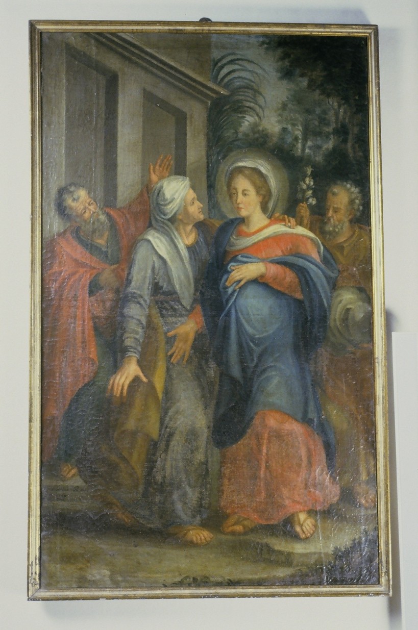 visitazione (dipinto) di Paolini Crescentino (sec. XIX)