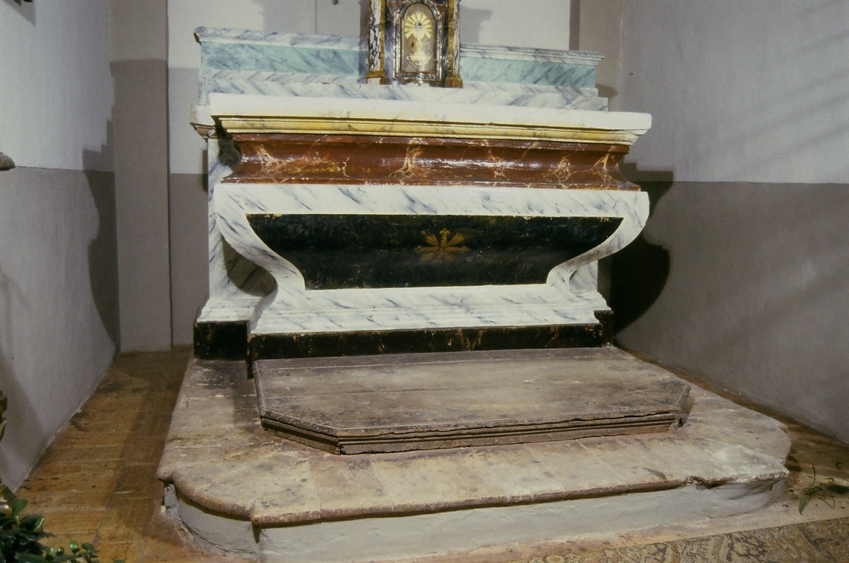 altare, elemento d'insieme - bottega marchigiana (primo quarto sec. XIX)