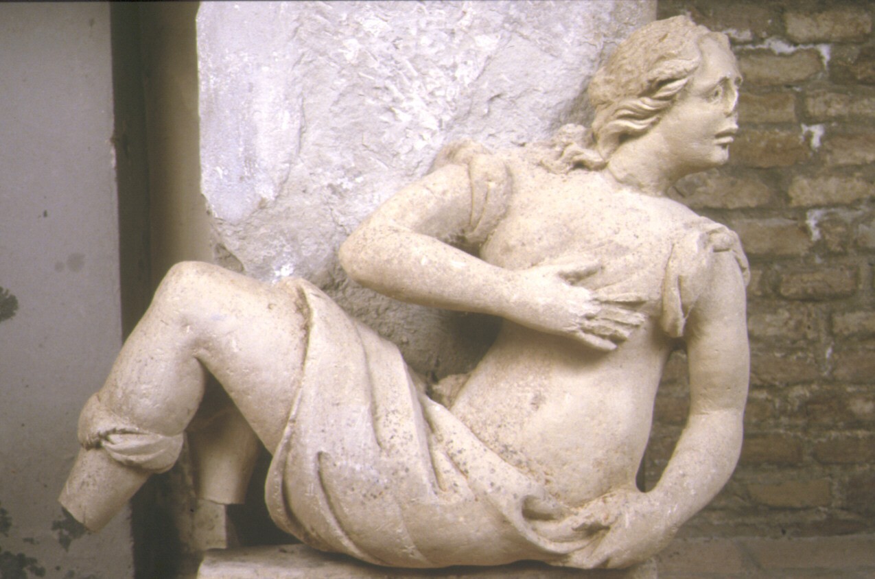 scultura, frammento - bottega marchigiana (primo quarto sec. XVII)