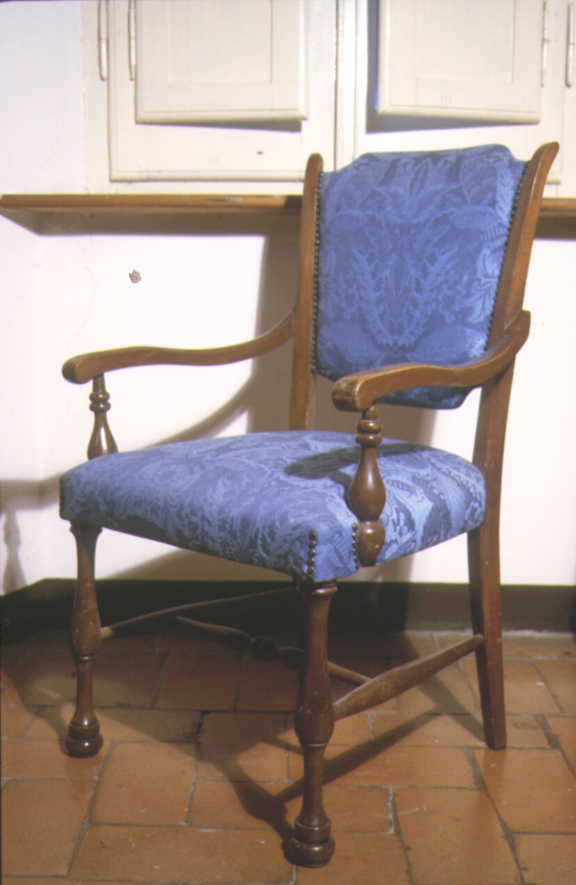 sedia - a braccioli - ambito marchigiano (fine/inizio secc. XIX/ XX)