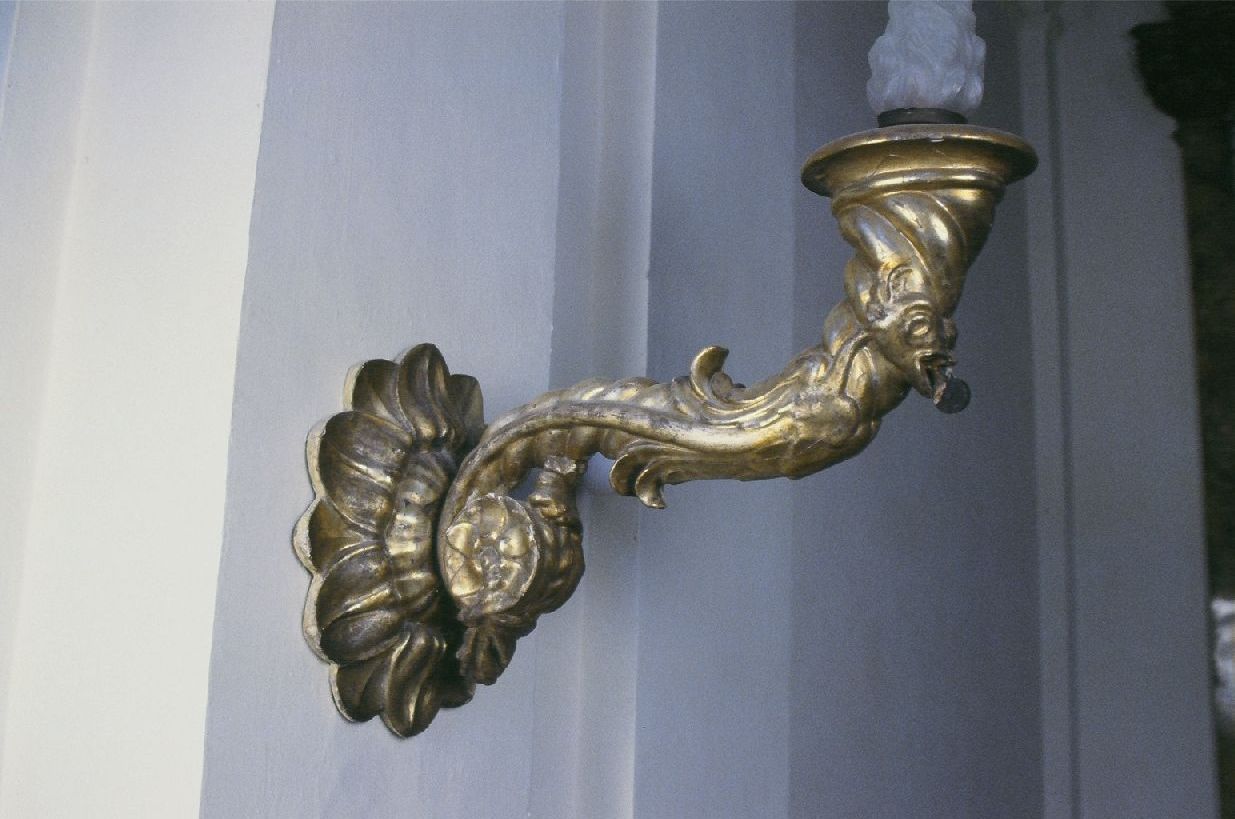 candeliere da parete, serie - bottega marchigiana (seconda metà sec. XVIII)