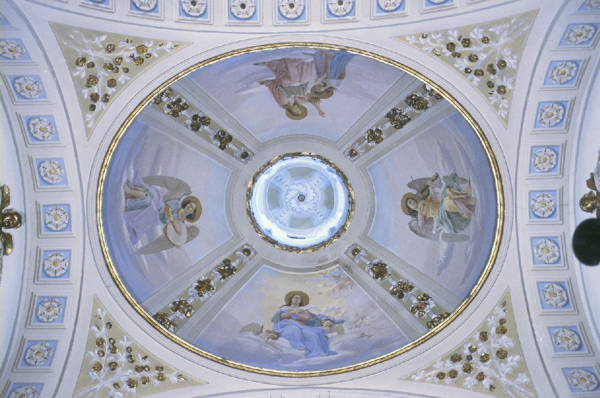 angeli musicanti (decorazione, elemento d'insieme) - bottega marchigiana (fine sec. XIX)