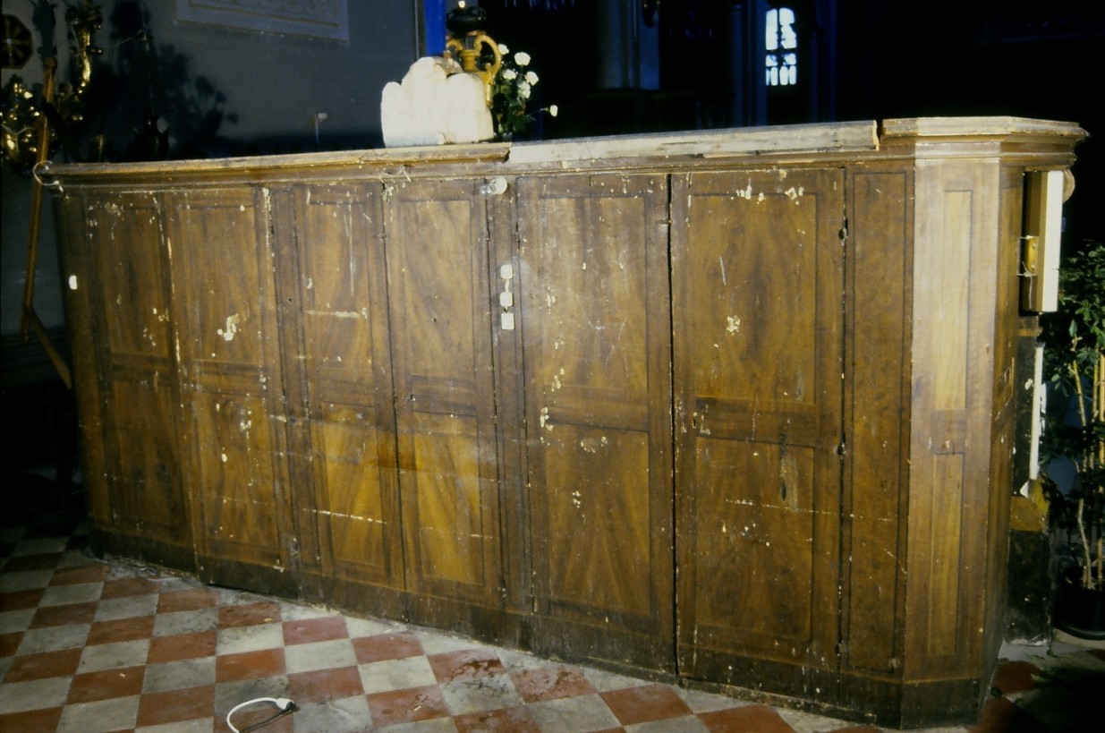 credenza - bottega marchigiana (ultimo quarto sec. XVIII)