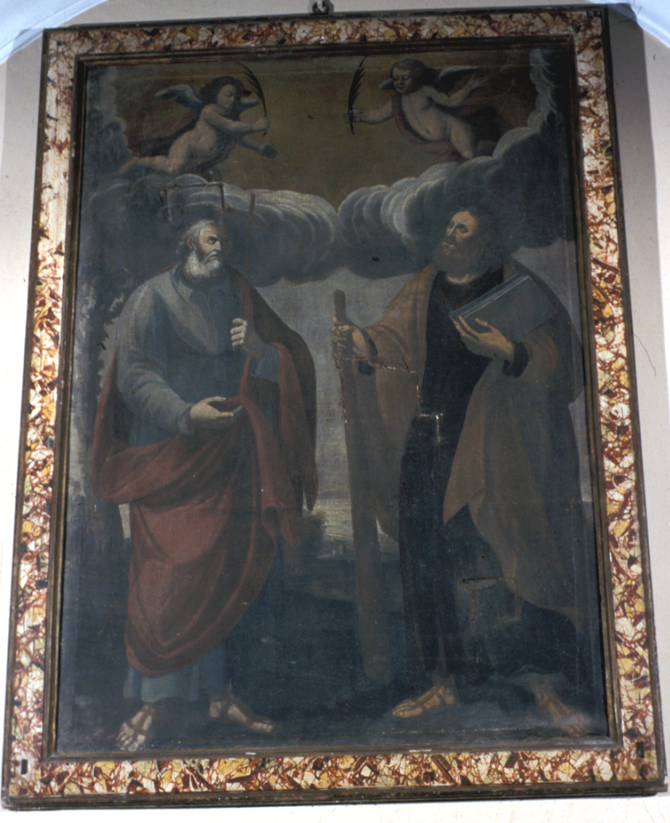 San Pietro e San Paolo (dipinto, elemento d'insieme) - ambito marchigiano (sec. XVIII)