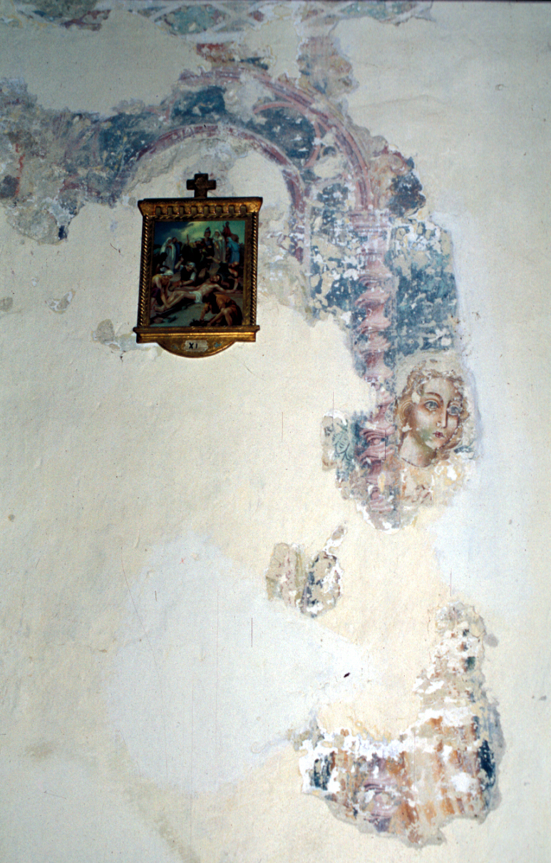 angelo (dipinto, frammento) - ambito marchigiano (prima metà sec. XV)
