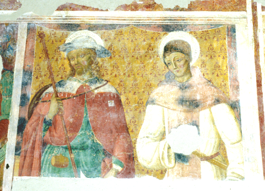 San Rocco e Sant'Amico (dipinto, ciclo) - ambito umbro-marchigiano (sec. XV)