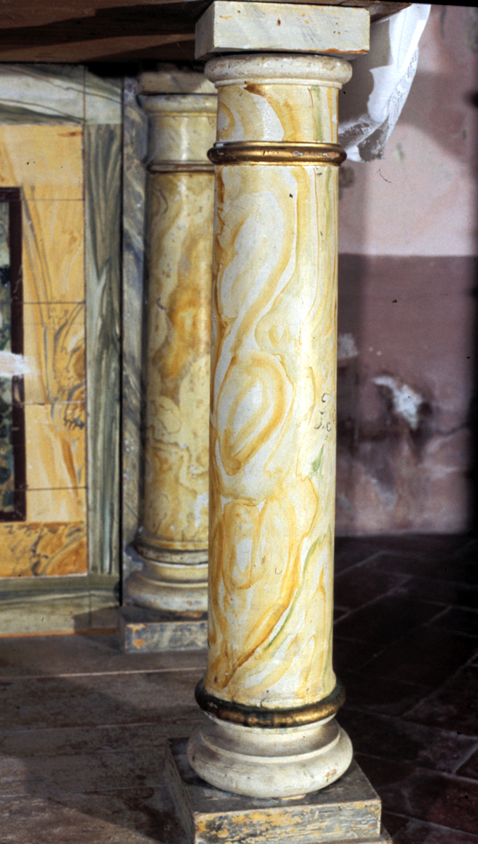 colonna, coppia - bottega marchigiana (sec. XVIII)